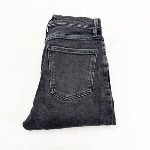 AGOLDE Nico Black Button Fly Charcoal Wash Denim Jeans A093-1274 Size 26